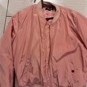Chic Pink Bomber Jacket